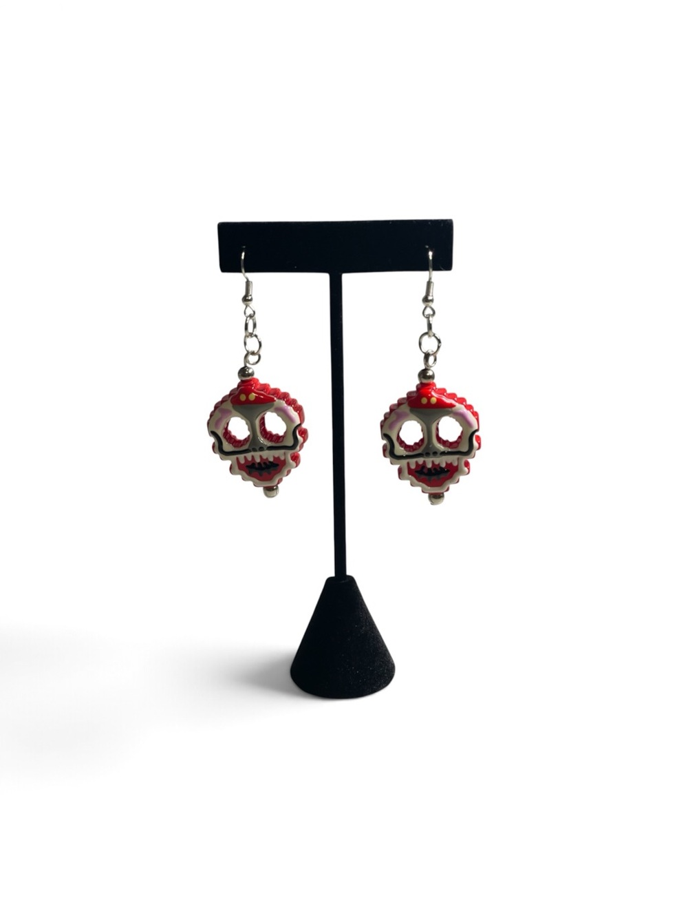 Red Skull Glow in the Dark Drop Earrings - Women Jewelry